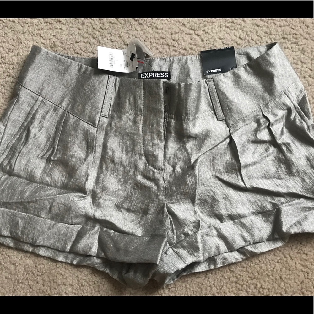 NWT metallic dress shorts